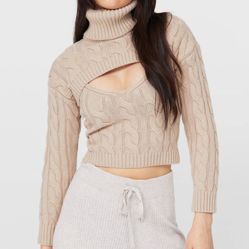 Knitted tank / turtleneck